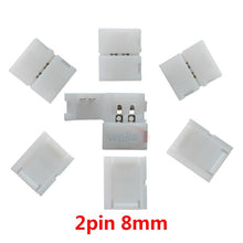 Load image into Gallery viewer, 5~500set L Shape 2pin 3pin 4pin 5pin 6pin LED Connector For connecting corner right angle 5050 RGB RGBW 3528 ws2812 LED Strip
