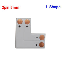 Load image into Gallery viewer, 5~500set L Shape 2pin 3pin 4pin 5pin 6pin LED Connector For connecting corner right angle 5050 RGB RGBW 3528 ws2812 LED Strip