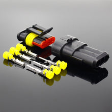 Load image into Gallery viewer, 2-5sets Kit 2 pin 1/2/3/4/5/6 pins Way AMP Super seal Waterproof Electrical Wire Connector Plug for car waterproof connector