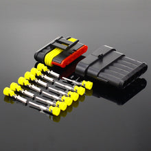 Load image into Gallery viewer, 2-5sets Kit 2 pin 1/2/3/4/5/6 pins Way AMP Super seal Waterproof Electrical Wire Connector Plug for car waterproof connector